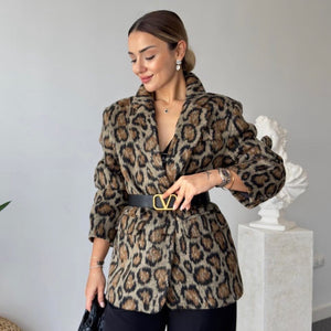 Leopard blazer