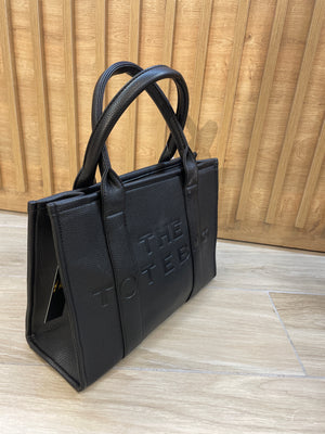 Zwarte large tota bag